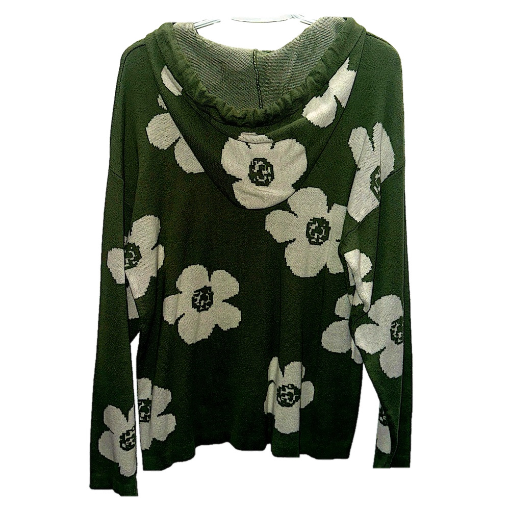 Flower Print Hoodie Art of Rhetoric Size Large - Picture 4 of 4